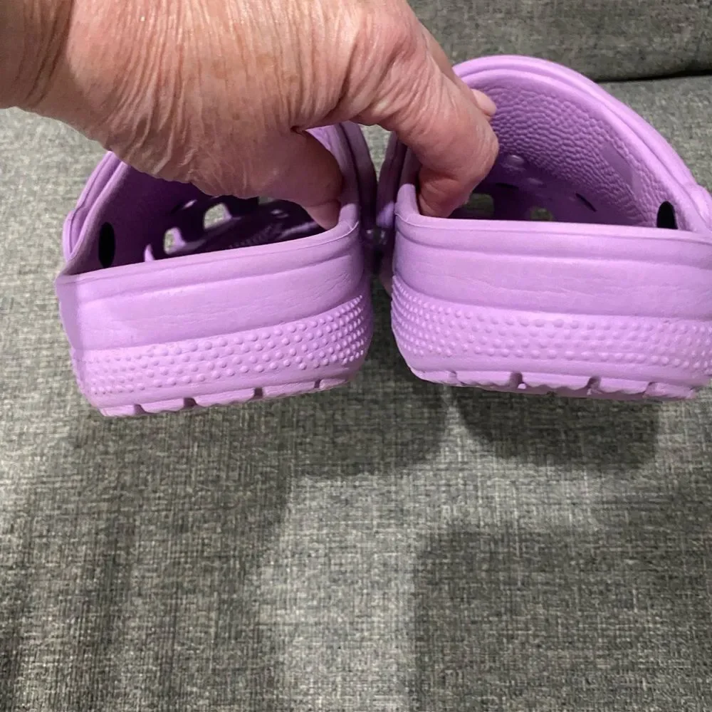 Crocs Kids' Purple Clogs Jr Big Kid J6 Women 8